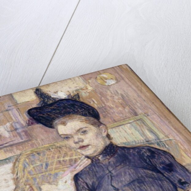 The Woman in the Black Hat, Deaf Berthe, 1890 by Henri de Toulouse-Lautrec