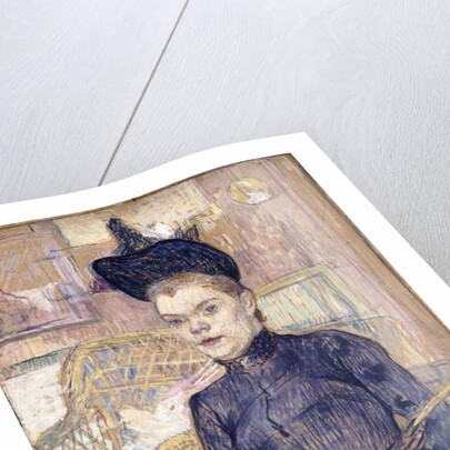 The Woman in the Black Hat, Deaf Berthe, 1890 by Henri de Toulouse-Lautrec