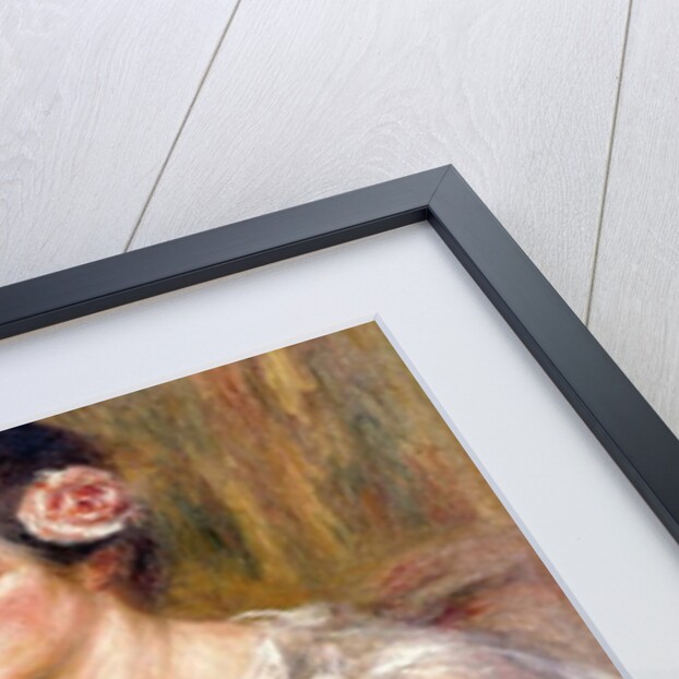 Madeleine in a White Blouse and Bouquet of Flowers, c.1915-1919 by Pierre Auguste Renoir