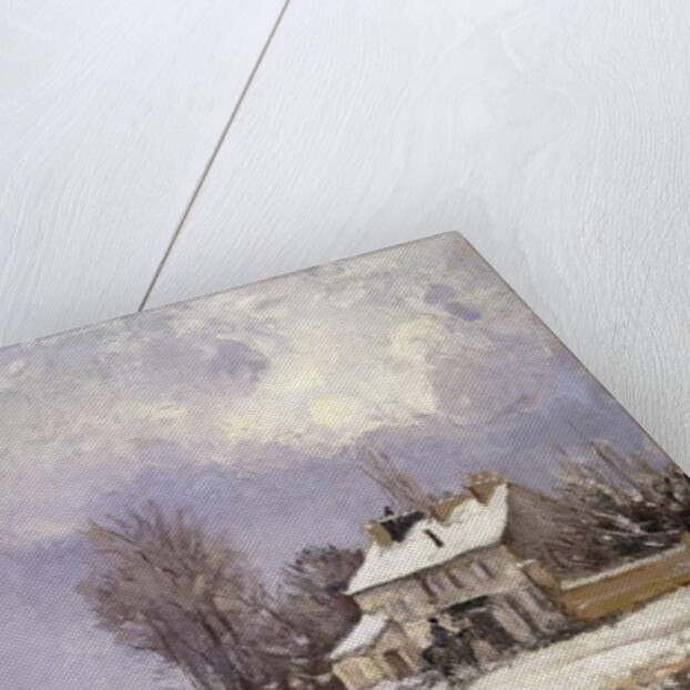 The Versailles Road at Saint-Germain at Louveciennes, 1872 by Camille Pissarro