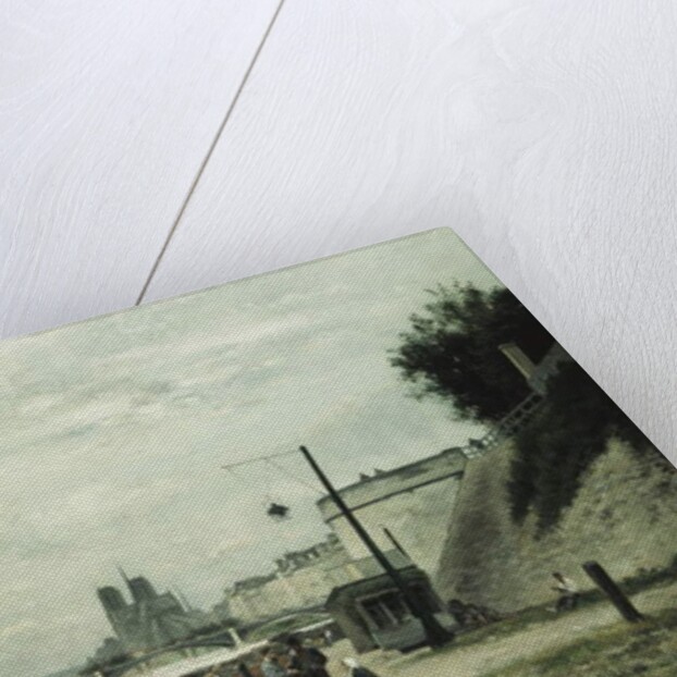 The Quai de Louviers at the Pont Sully, c.1875 by Stanislas Victor Edouard Lepine