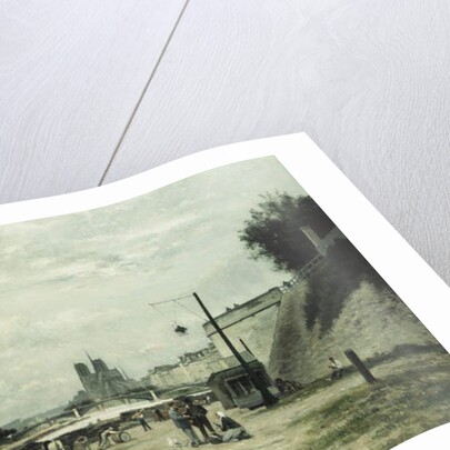 The Quai de Louviers at the Pont Sully, c.1875 by Stanislas Victor Edouard Lepine