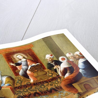 Christ and the Doctors by Diego Quispe Tito