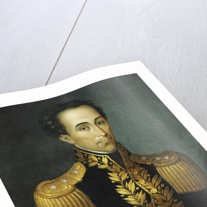 Portrait of Simon Bolivar, 1831 by Jose Anselmo (attr.to) Yanez