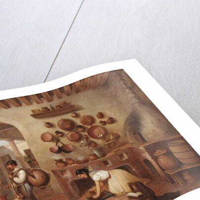 In the Kitchen of the Hacienda by Manuel Serrano