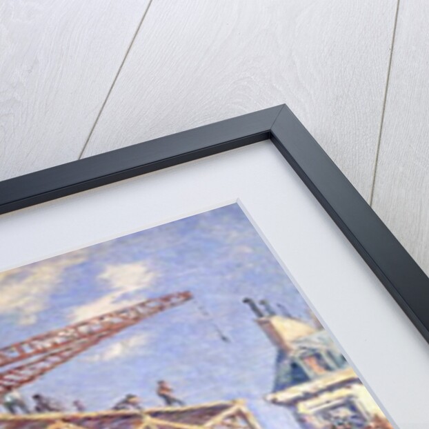 Scaffolding and Posters, c.1912 by Maximilien Luce