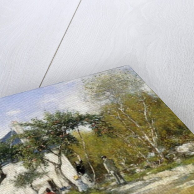 Fervaques, Garden and House of Monsieur Jacquette, 1877 by Eugene Louis Boudin