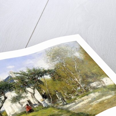 Fervaques, Garden and House of Monsieur Jacquette, 1877 by Eugene Louis Boudin