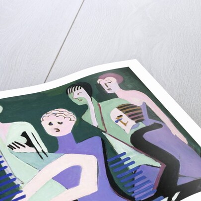 Singer on piano, 1929 by Ernst Ludwig Kirchner