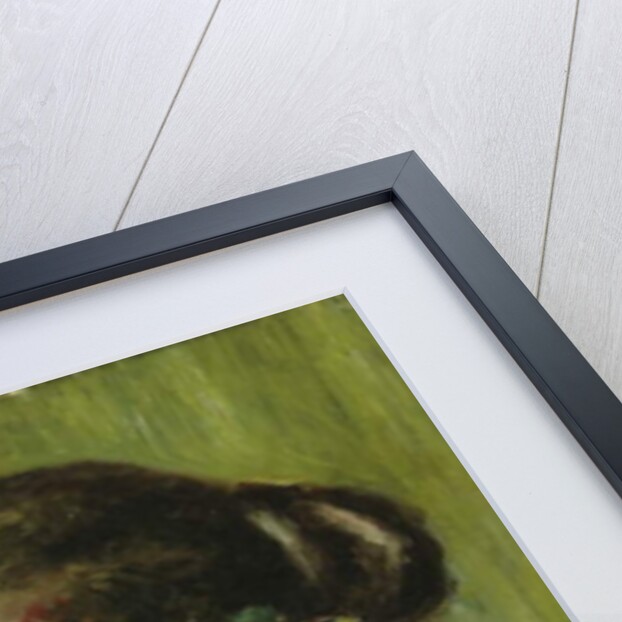 Bust of a Young Girl with Flowers Decorating her Ear, 1898 by Pierre Auguste Renoir