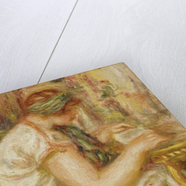 Woman in an Arab Blouse Reading, 1919 by Pierre Auguste Renoir