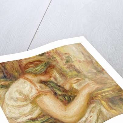 Woman in an Arab Blouse Reading, 1919 by Pierre Auguste Renoir