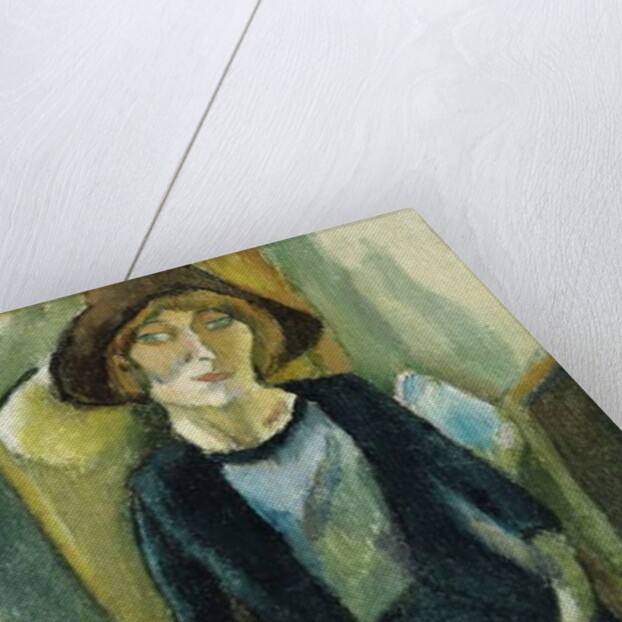 Hermin in Blue, 1916 by Jules Pascin