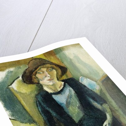 Hermin in Blue, 1916 by Jules Pascin