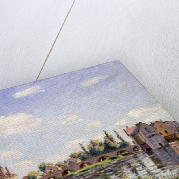 The Moret Bridge in the summer, 1888 by Alfred Sisley