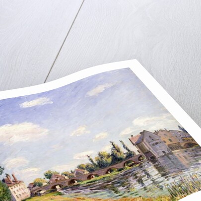 The Moret Bridge in the summer, 1888 by Alfred Sisley