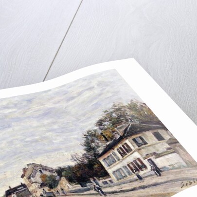 Street scene at Marly, 1876 by Alfred Sisley