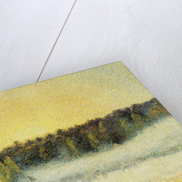 Misty Sunset at Eragny, 1891 by Camille Pissarro