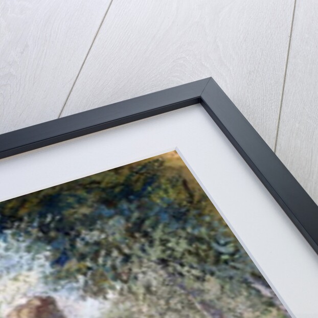 Peasant Crossing a Stream, c.1894 by Camille Pissarro