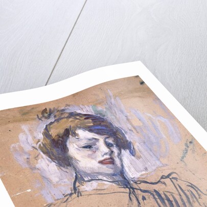Head of a Woman, 1896 by Henri de Toulouse-Lautrec