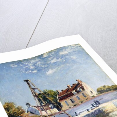 Barges, 1885 by Alfred Sisley