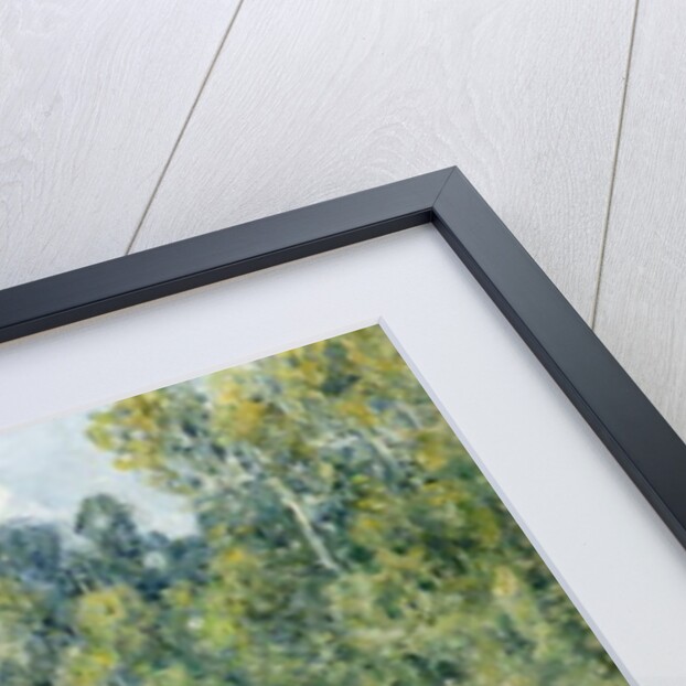 Huts along the Canal du Loing, effect of sunlight, 1896 by Alfred Sisley