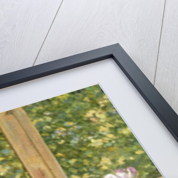 Young Girl with Vases of Flowers by Theo van Rysselberghe