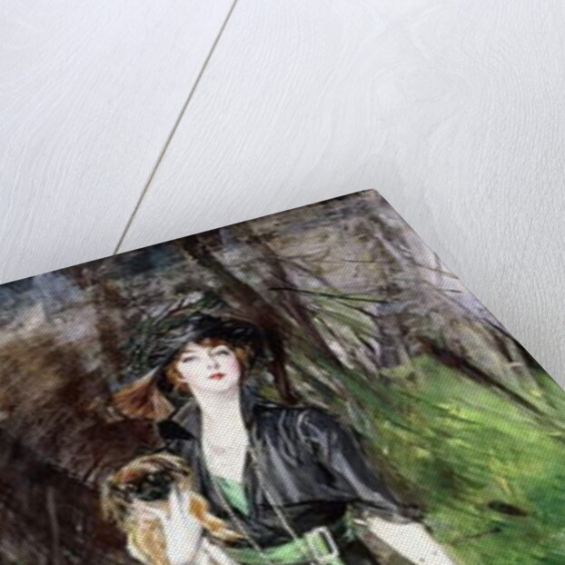Portrait of a Lady, Lina Bilitis, with two Pekineses, 1913 by Giovanni Boldini