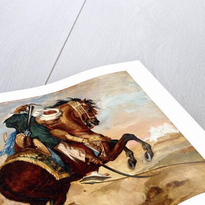 Turk Riding a Brown Alezan Horse, c.1810 by Theodore Gericault