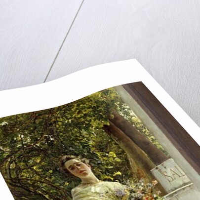 The Flower Gatherer by Gioacchino Pagliei