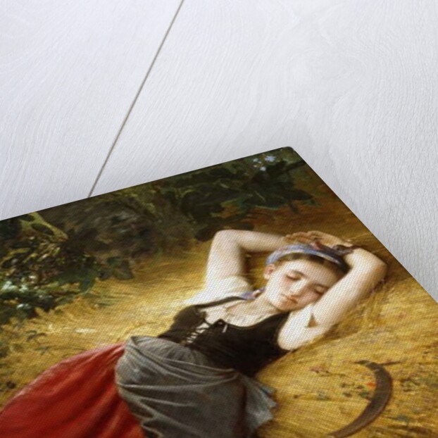 A Young Peasant Girl, Sleeping, 1874 by Leon Bazile Perrault