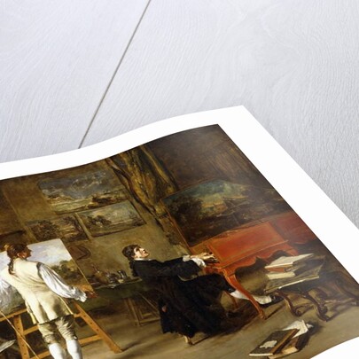 Pergolese in the Studio of Joseph Vernet, 1880 by Lucien Alphonse Gros