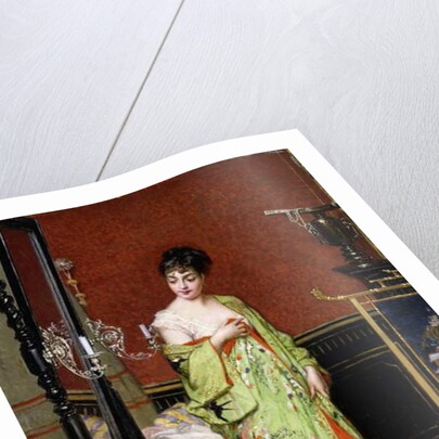 The Green Kimono, 1876 by Frans Verhas