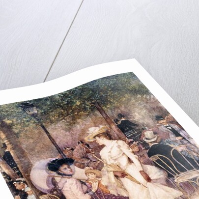 Figures in a Park by Francesco Miralles Galaup