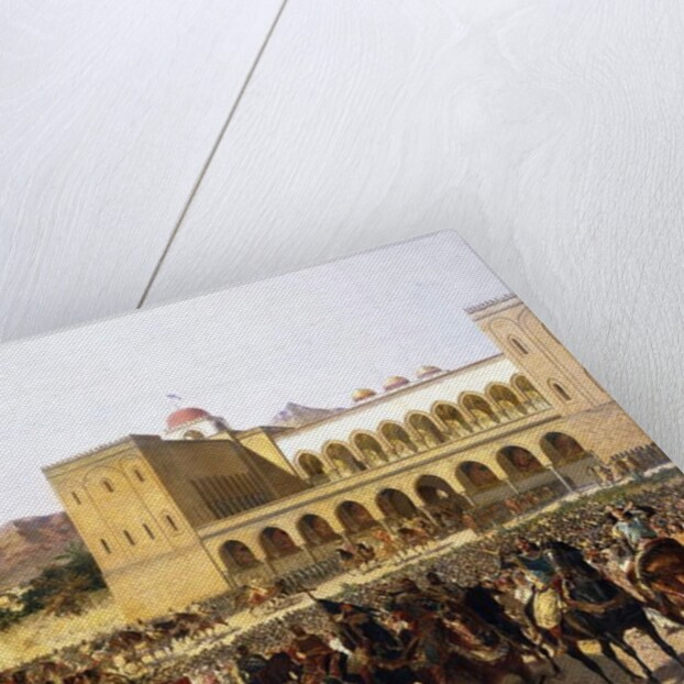 The Exit of Ruggero I, King of Sicily by Giuseppe Sciuti