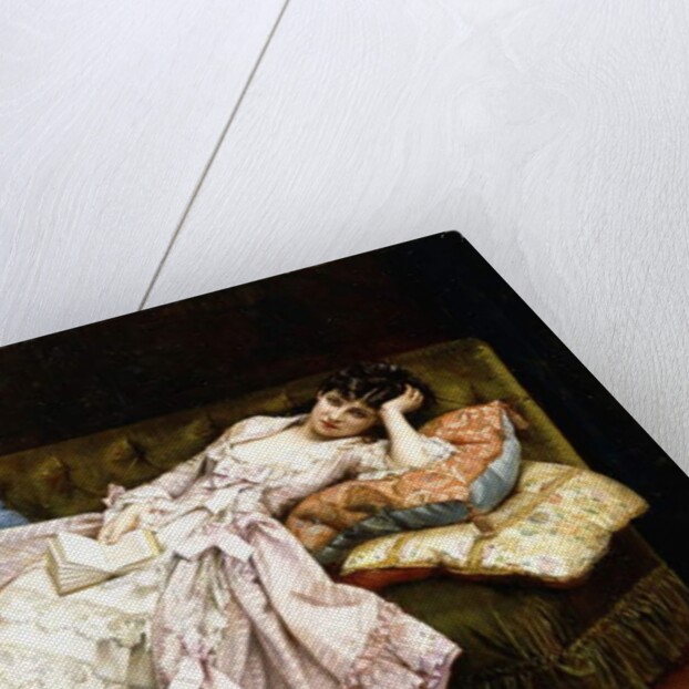 A Reclining Beauty, 1877 by Auguste Toulmouche