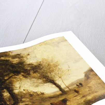 The Cows and the Well by Jean Baptiste Camille Corot