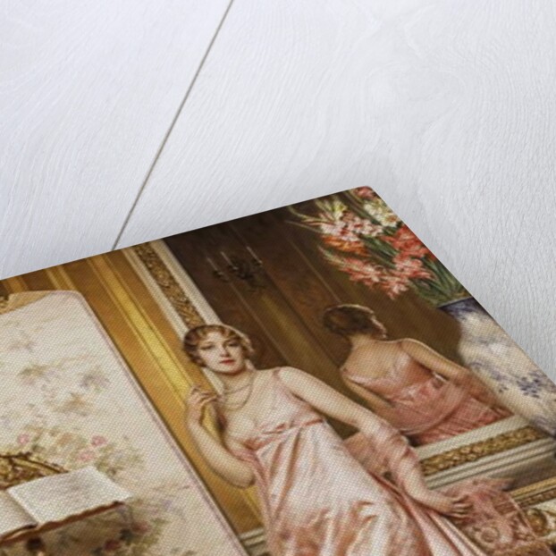 An Elegant Lady in an Interior by Joseph Frederick Charles Soulacroix