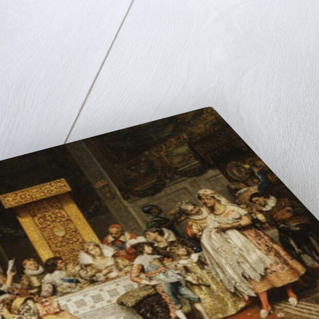 Baptism of the Conde by Adolphe Alexandre Lesrel