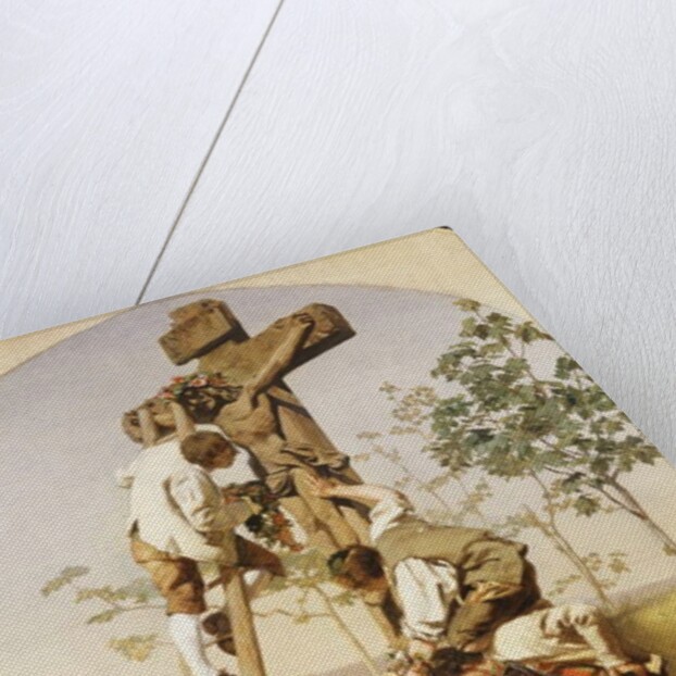 Decorating the Shrine, 1854 by Gustave Brion