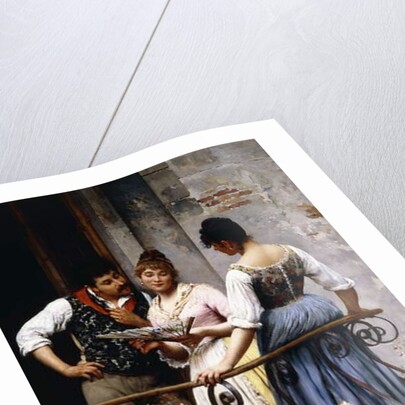 On the Balcony, 1889 by Eugen von Blaas