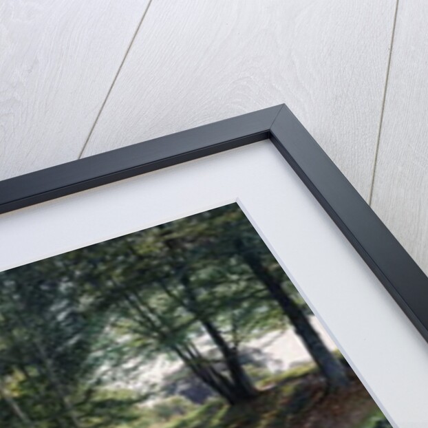 A Wooded River Landscape with Deer Beyond, 1904 by Peder Monsted