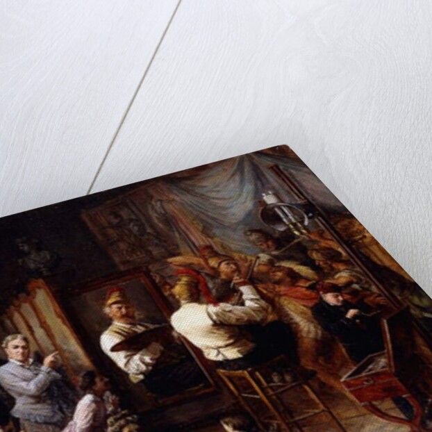 The Artist's Studio by Francois Auguste Biard