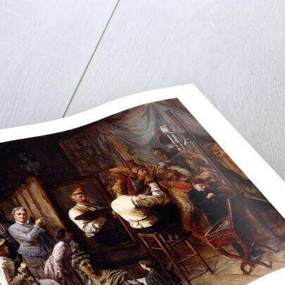 The Artist's Studio by Francois Auguste Biard