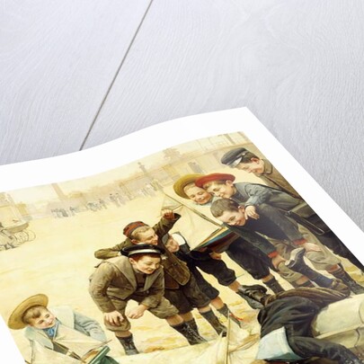 Boys and their Sailboats by Paul Charles Chocarne-Moreau