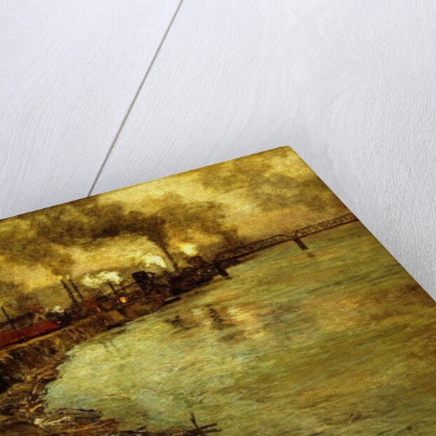 Freight Train, Dusk by Fritz Thaulow