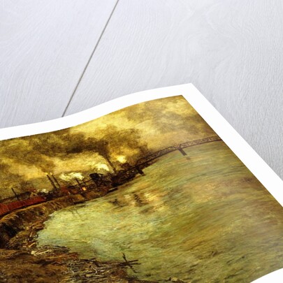 Freight Train, Dusk by Fritz Thaulow