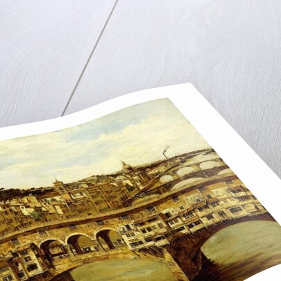 A View of the Ponte Vecchio, Florence, by Antonietta Brandeis