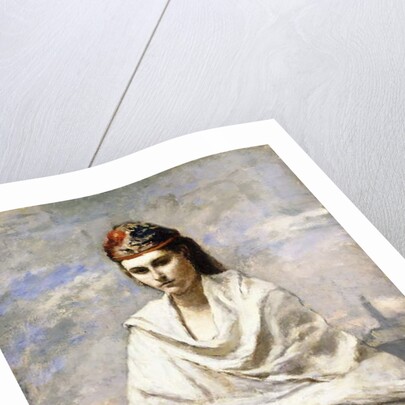 A Young Greek with a white shawl, c.1868-70 by Jean Baptiste Camille Corot
