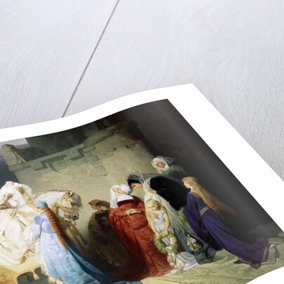 Merlin presenting the Future King Arthur, 1873 by Emil Johann Lauffer